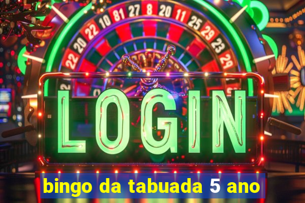 bingo da tabuada 5 ano